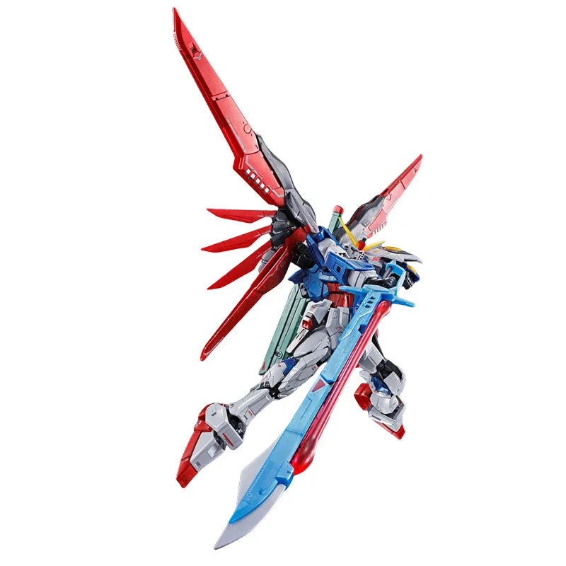 Bandai Genuine RG ZGMF-X42S DESTINY GUNDAM [Titanium Finish] Anime Action Figure Robot Collectible Assembly Model Toys Gift Boys