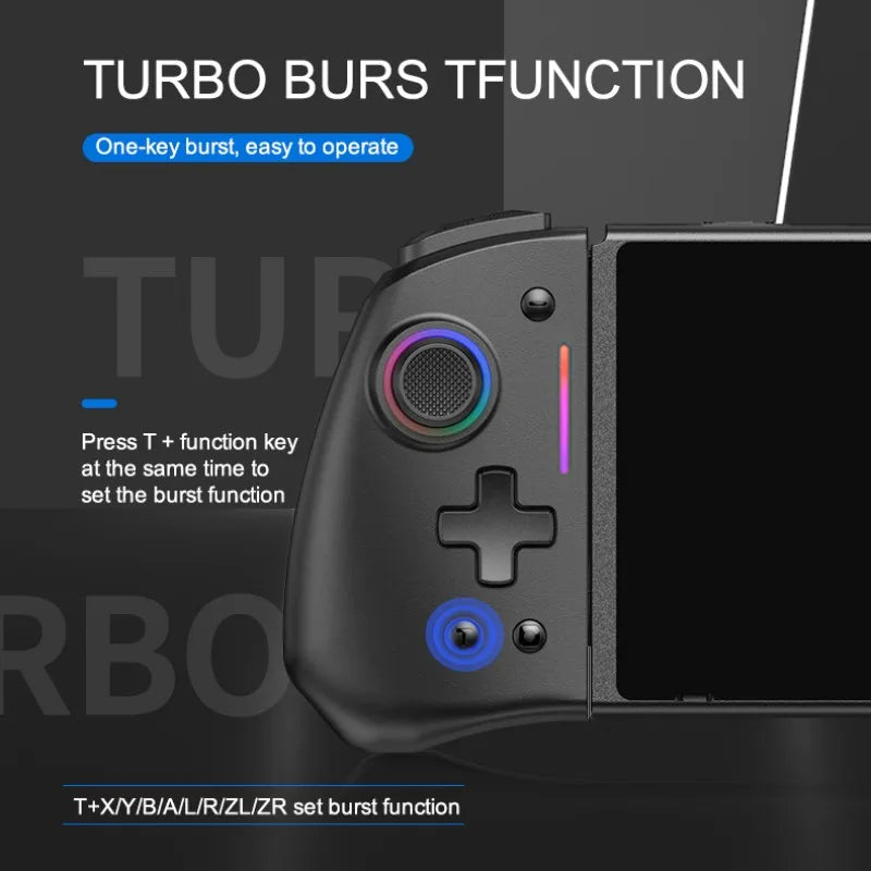 LinYuvo KS42 joycon For Nintendo Switch With Hall Effect Joypad Wireless Controller Six-axis Compatible/Macros/Turbo/RGB Light