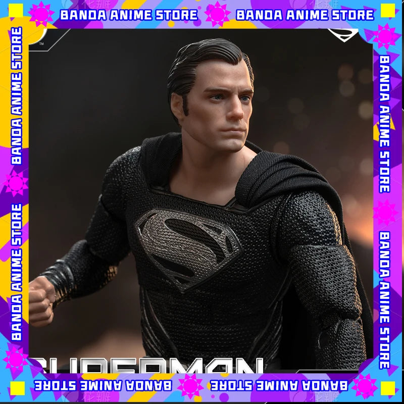 New Fondjoy 1/9 Black Superman 2.0 Action Figure DC Zack Snyder Justice League Anime Figurine Statue Model custom Kid Toys Gifts