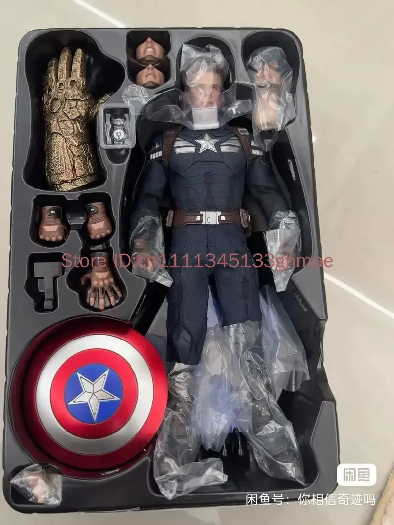 Marvel Avengers 4 Authentic Captain America Undercover Suit Action Figure Handmade Collection Toy Ht MMS607 Ornament
