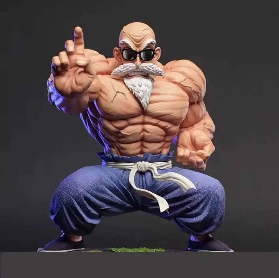 9 cm Anime Dragon Ball Mini Figur Goku Kame Sennin Figur Muscle Master Roshi PVC Action Figure Modell Kinder Puppen Geschenk spielzeug