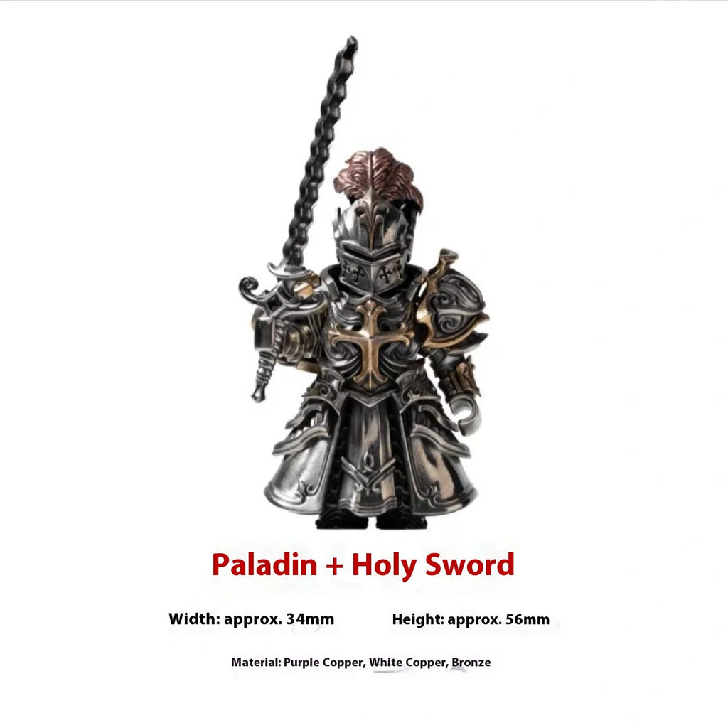 Paladin Metal Toy Figure Model Crusader Magnetic Detachable Desktop High-End Decorative For A Few Days Ornaments Figure Gift