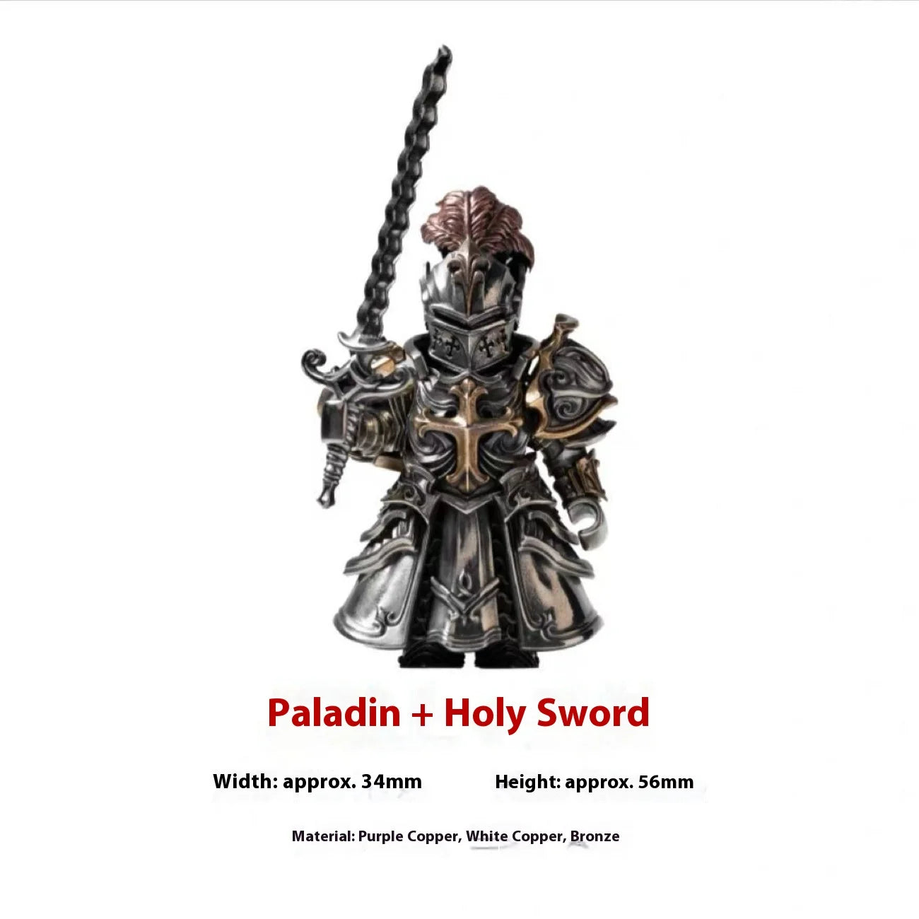 Paladin Metal Toy Figure Model Crusader Magnetic Detachable Desktop High-End Decorative For A Few Days Ornaments Figure Gift