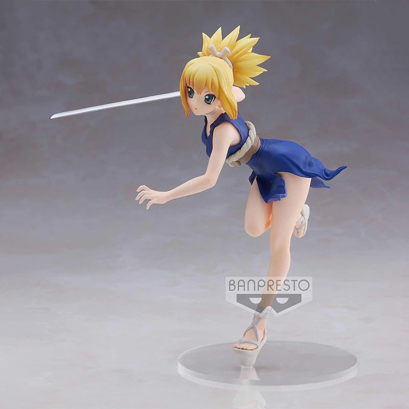 Bandai Original Banpresto In Stock Dr.stone Amber Action Figure Sexy Girl Action Figure Model Ornaments Boxed Toys Girls Gifts
