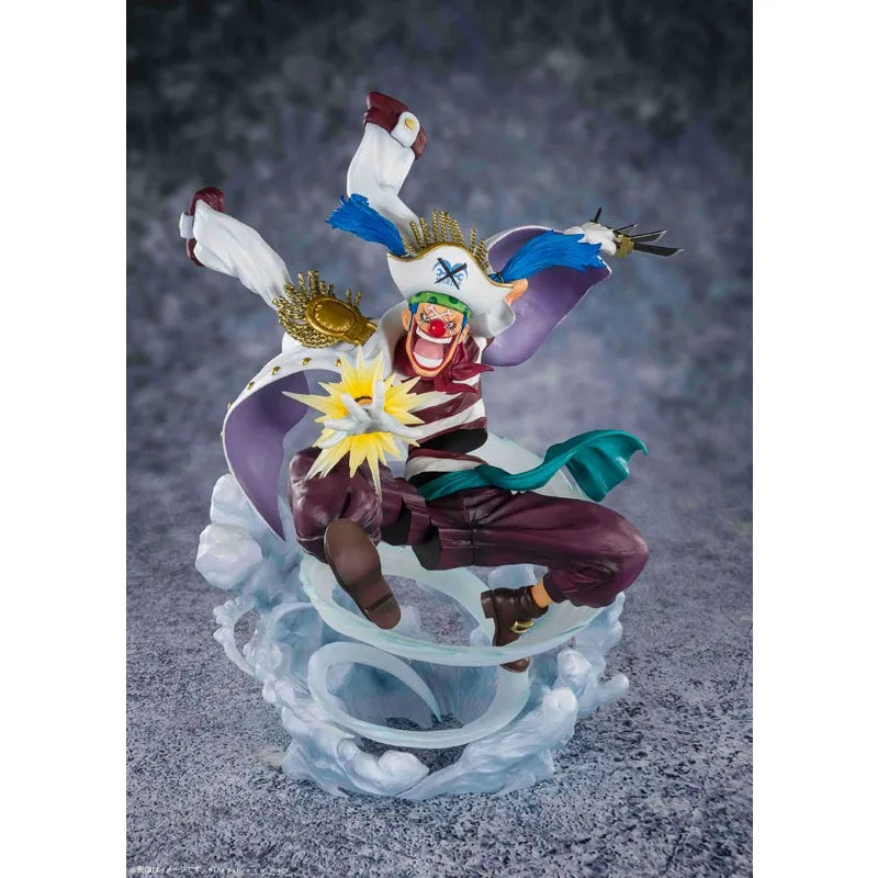 BANDAI F.Zero One Piece  Buggy the Clown Marineford War Original genuine PVC Action Anime Model Toys Figure Collection Doll Gift