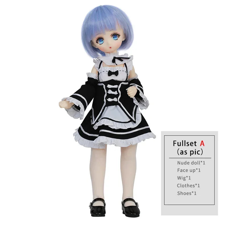 OUENEIFS Xiongmei Doll BJD 1/4 Anime Comic Maidservant High Mobility Re Zero Ball Jointed Doll Oueneifs