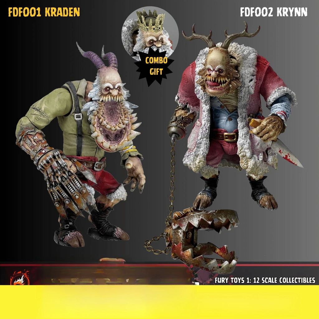 Fury Toys Demon Santa Claus Demon Night Strange Tales 1/12 Action Figure Model Rage Studio Movable Toys Gifts Action Figure