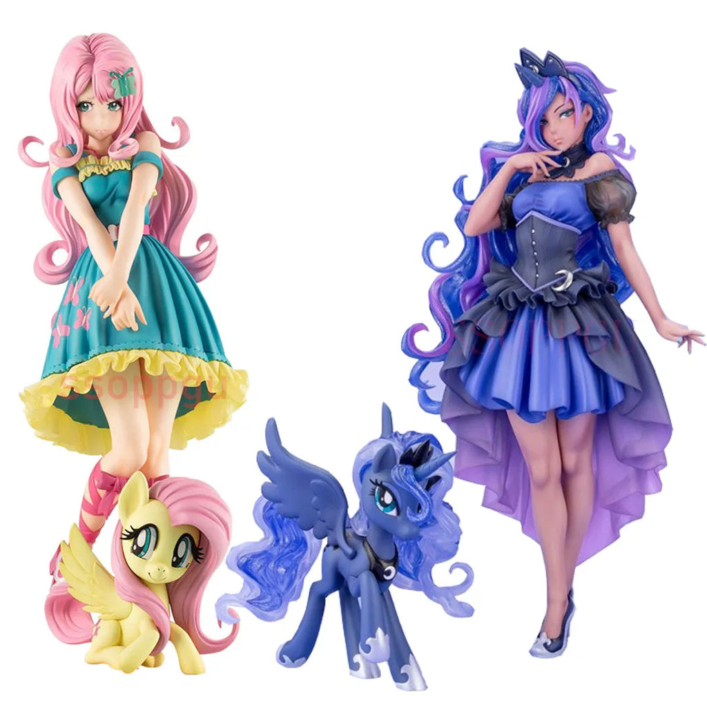 My Little Pony Bishoujo Statue Prinzessin Luna Fluttershy Anime PVC Actionfigur Spielzeug Hatsune Miku Figurensammlung Modellpuppe
