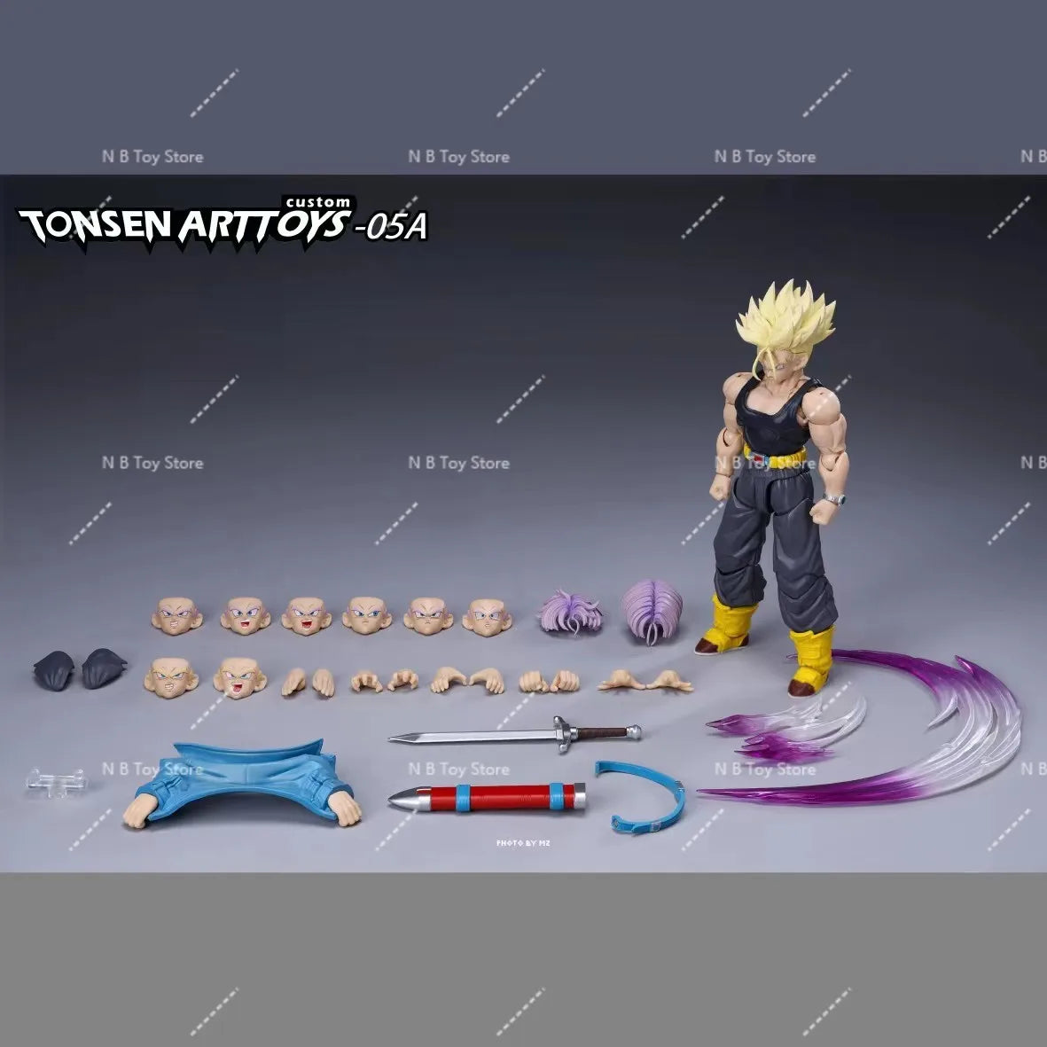 In Stock Tonsenarttoys Dragon Ball Z Shf Saiyan SSJ2 Trunks Majin Butens Cuttens Action Figure Action Model Toys Gift