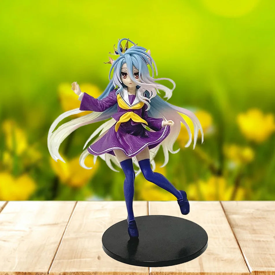 Anime NGNL No Game No Life Weiße Figur – PVC-Actionmodell, Ornament, Sammlerspielzeug, Geschenk für Fans