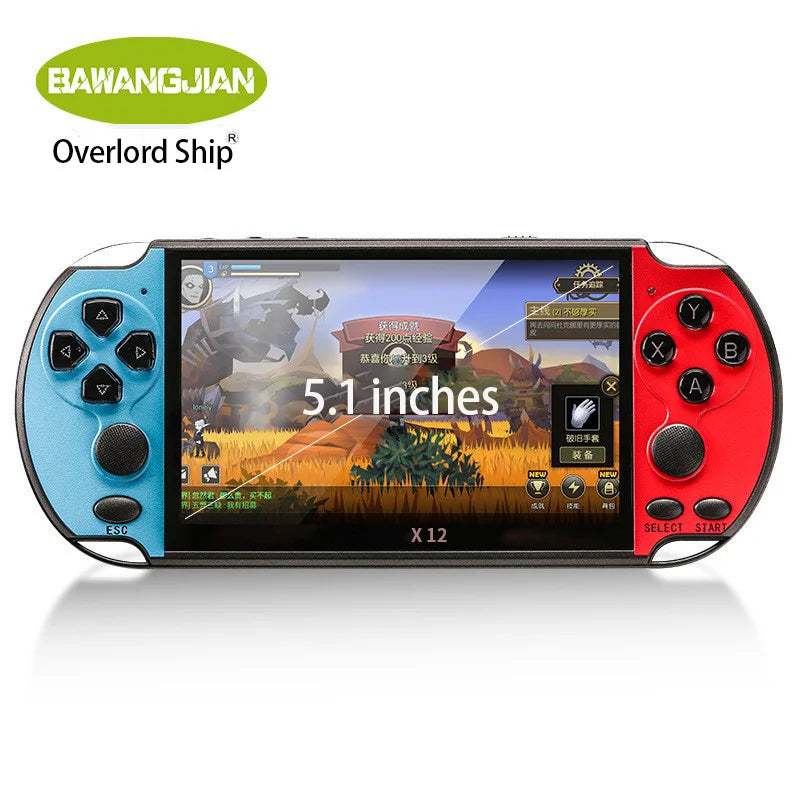 X7/X7 Plus Portable Gaming Console, 4.3/5.1-inch HD screen, Portable Audio-Video Player, Classic Games, Over 10,000 Free Built-