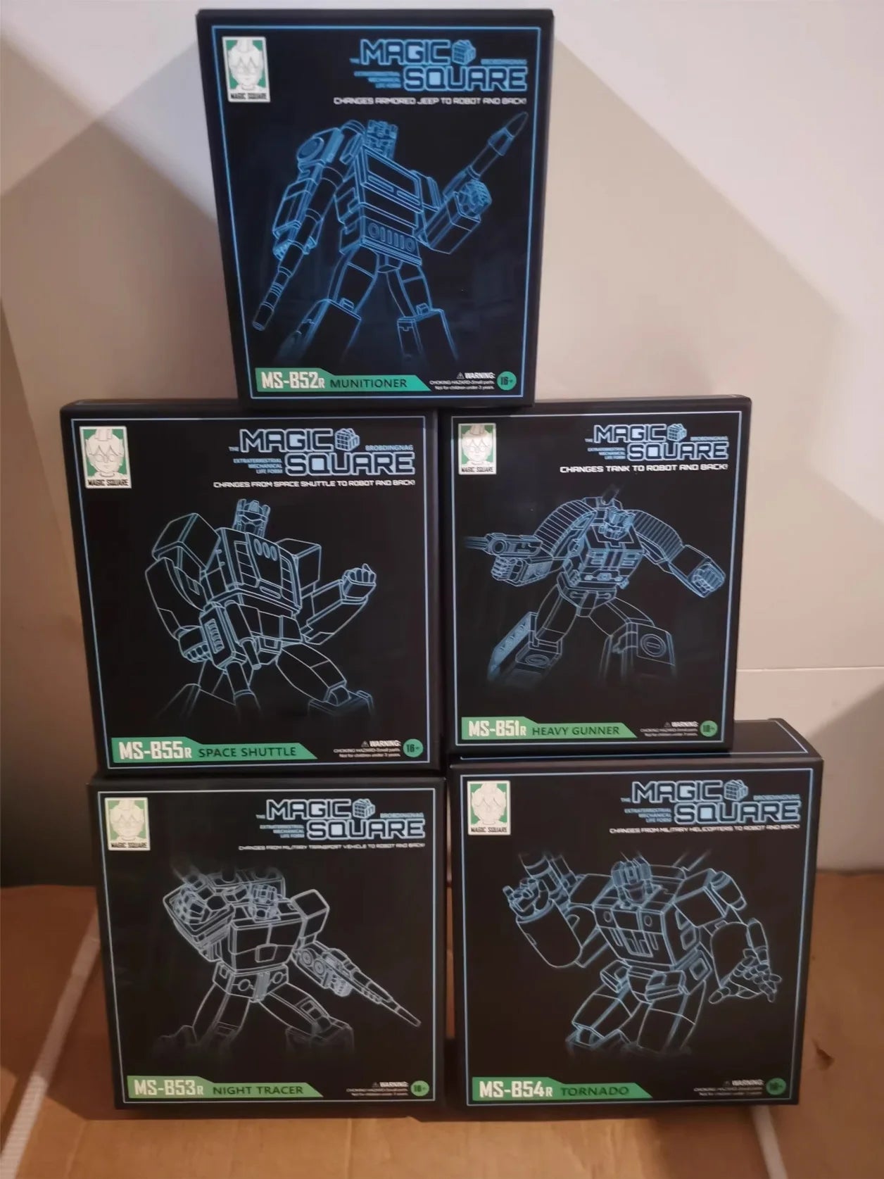 In Stock Magic Square G1 Bruticus Onslaught Brawl Blast Off Swindle Vortex Movable Model Toys MS-TOYS MS-B51-55 5 in 1