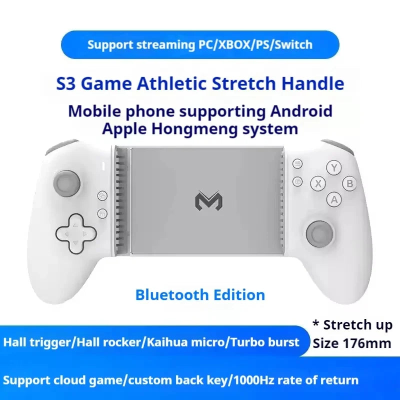 Memo S3 Wireless Bluetooth Controller Pc Xbox Ps5 Switch Android Ios Streaming Gaming Ergonomic Rechargeable Gamepad Plug Play