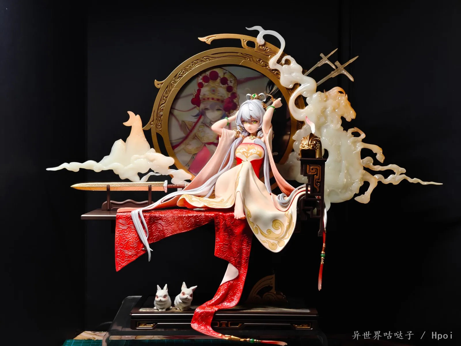 In Stock Genuine Vsinger × Bearpanda Luotianyi Ballad of Mulan 1/6 Anime Figure Model Toys Collection Ornament