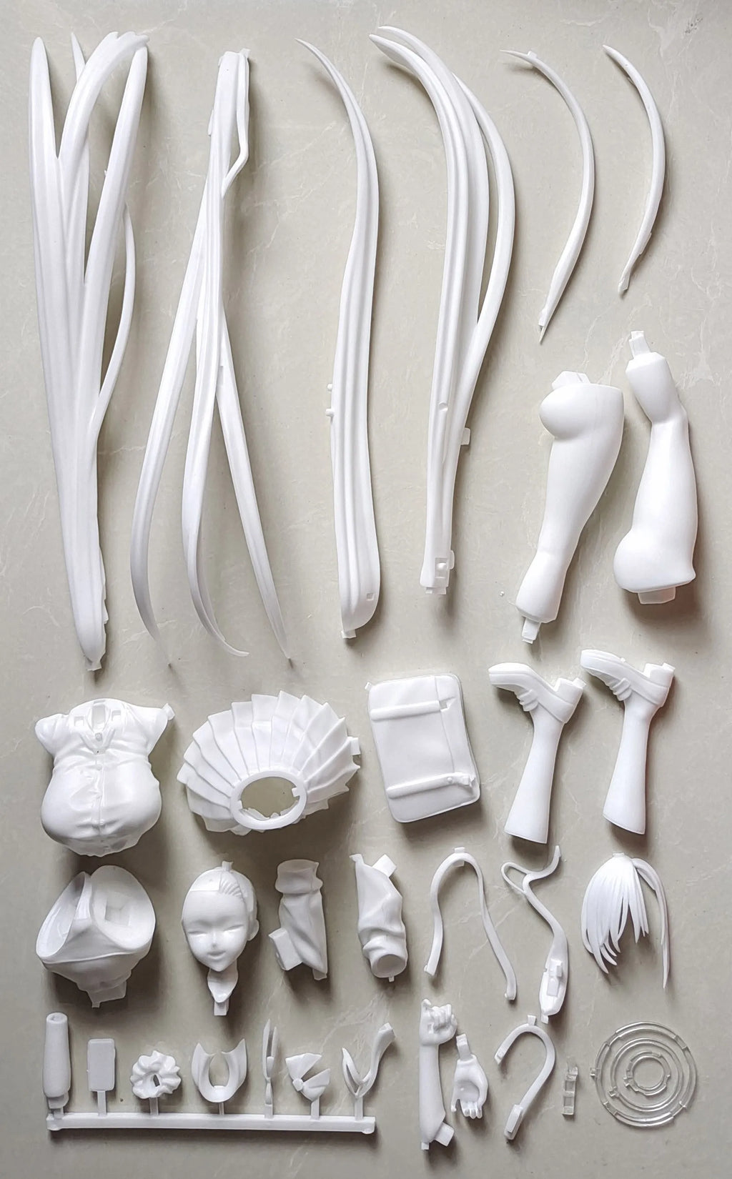 Anime Lucrea Ichinose Asuna Blue Archive Bunny Girl Kit Kawaii Resin GK DIY White Assembly GK Model Statue Toys Doll Collection