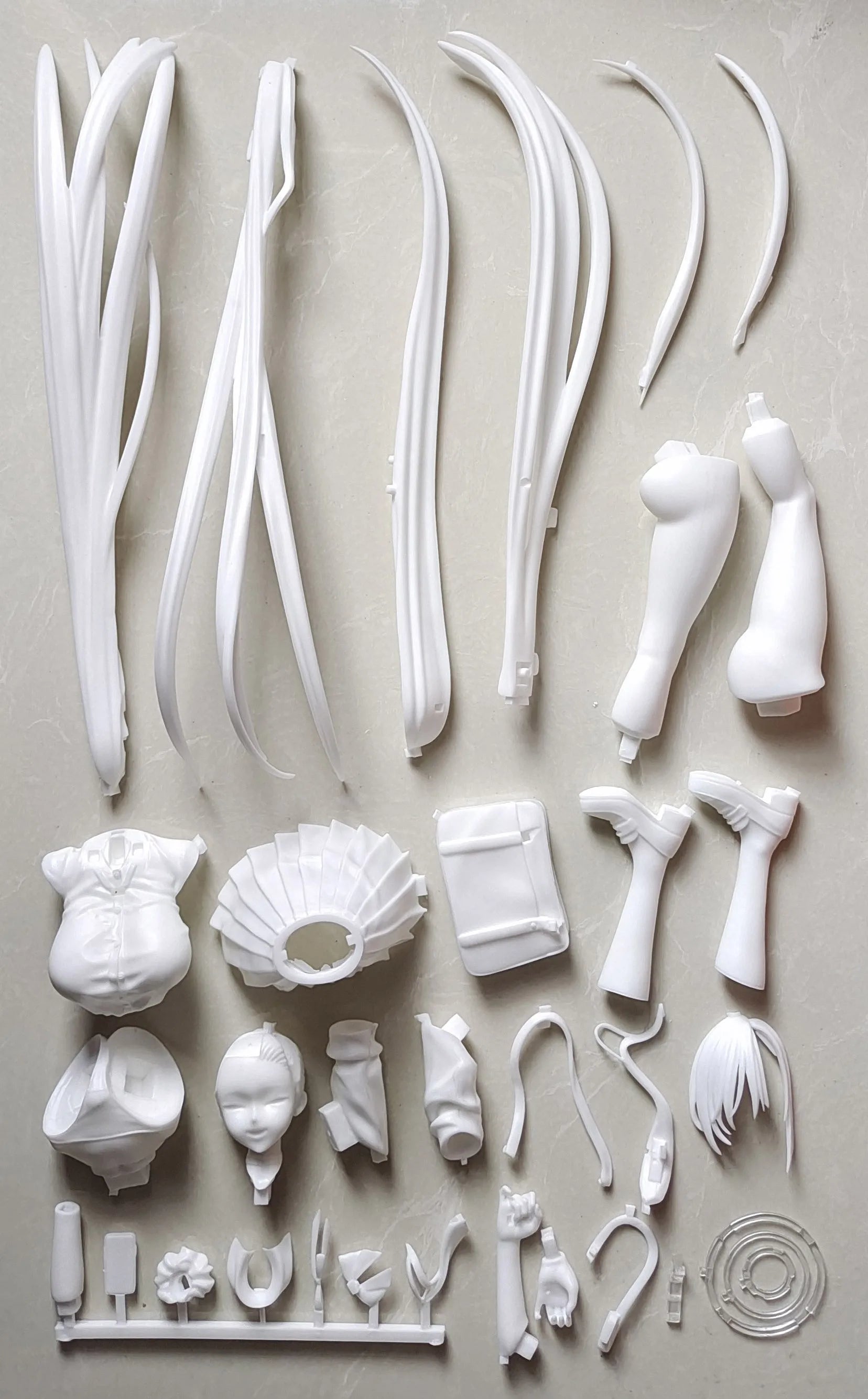 Anime Lucrea Ichinose Asuna Blue Archive Bunny Girl Kit Kawaii Resin GK DIY White Assembly GK Model Statue Toys Doll Collection