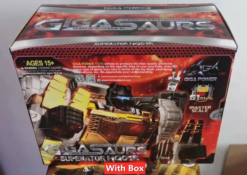 Gigapower GP HQ01R HQ-01R Superator Grimlock Masterpiece Chrome Version HQ-05R Swoop Action Figure With Box