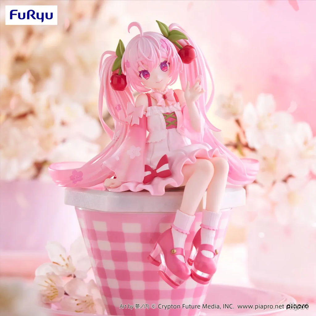 Original FuRyu Trio-Try-iT Hatsune Miku Rascal the Raccoon Anime Figure Toys PVC Model Collection Action Figurine Doll Gift