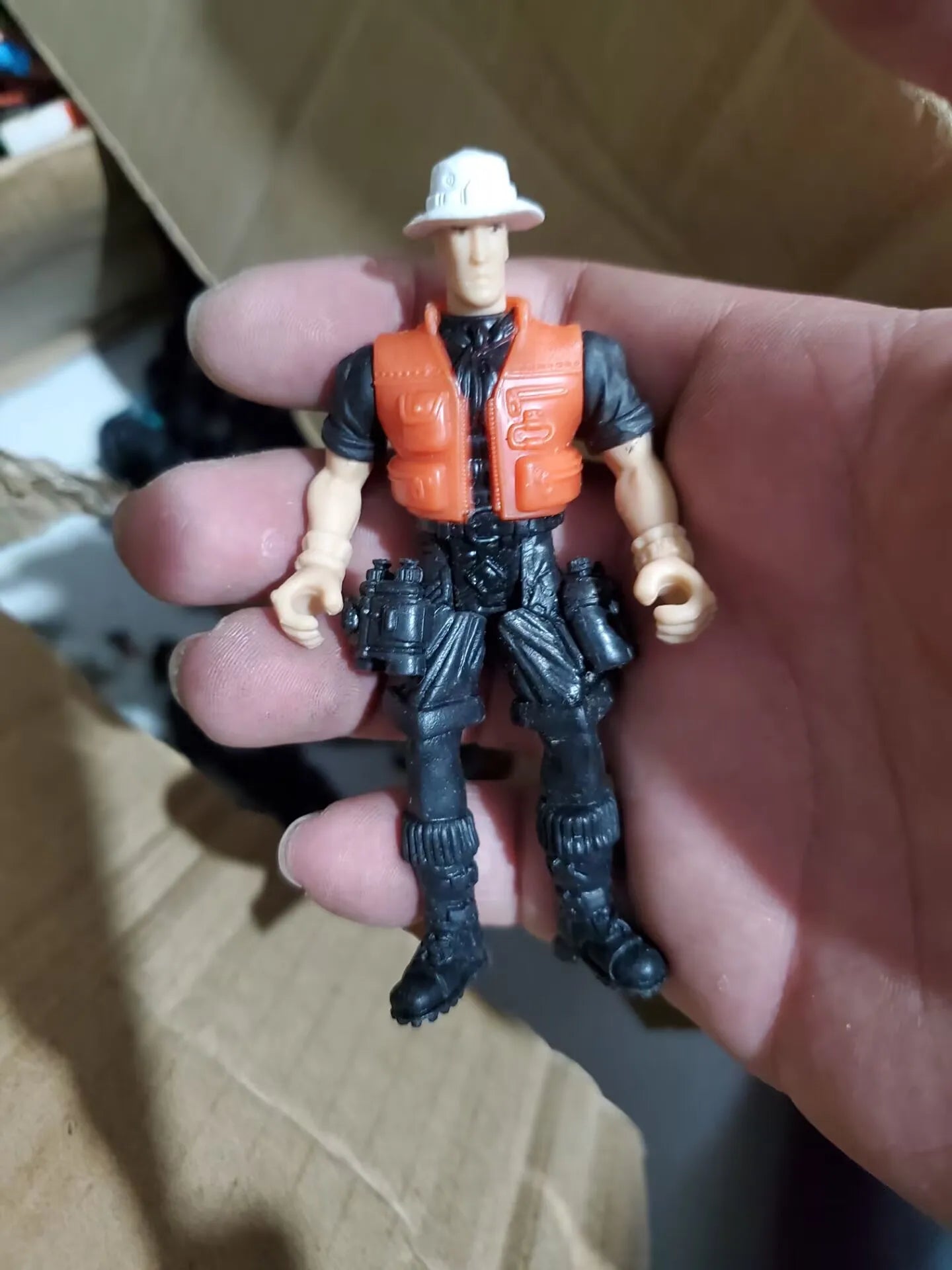 9cm 3.75" Solider Farmer Worker Military Police Action Figure Limite Collection Pirate Player Model Toy Gift for Kid Child Adult