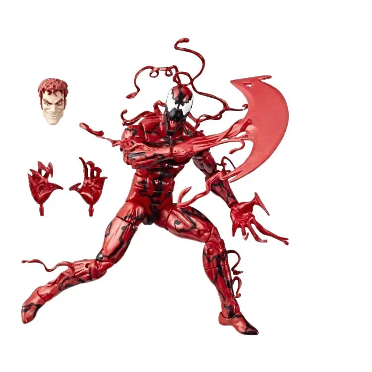 Anime Marvel The Avengers Spider-Man Action Figure Venom Carnage Massacre Action Model Red Movable Doll Child Halloween Gifts