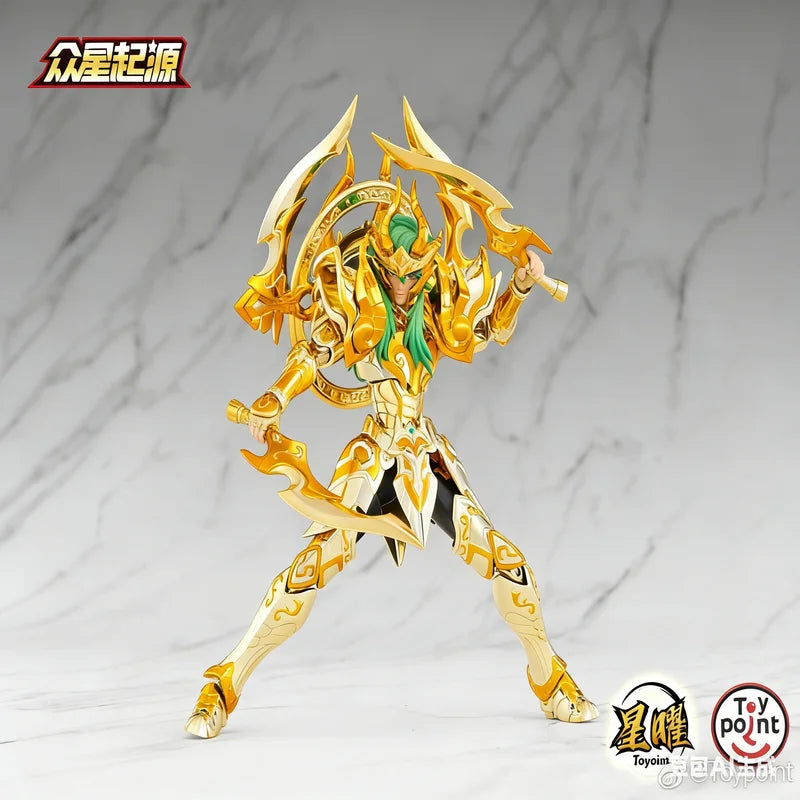 Toypoint/Tp Saint Seiya Action Figure Capricorn Shura Myth Cloth Gold Knights Accessory Model Kit Collectible Level Figurines