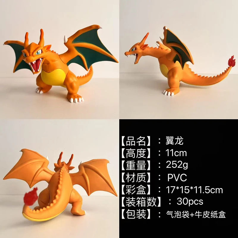 New Pokemon Charizard Anime Figure Dragonite Q Version Action Figurine Pvc Model Statue Doll Collection Decoration Toy Kid Gift