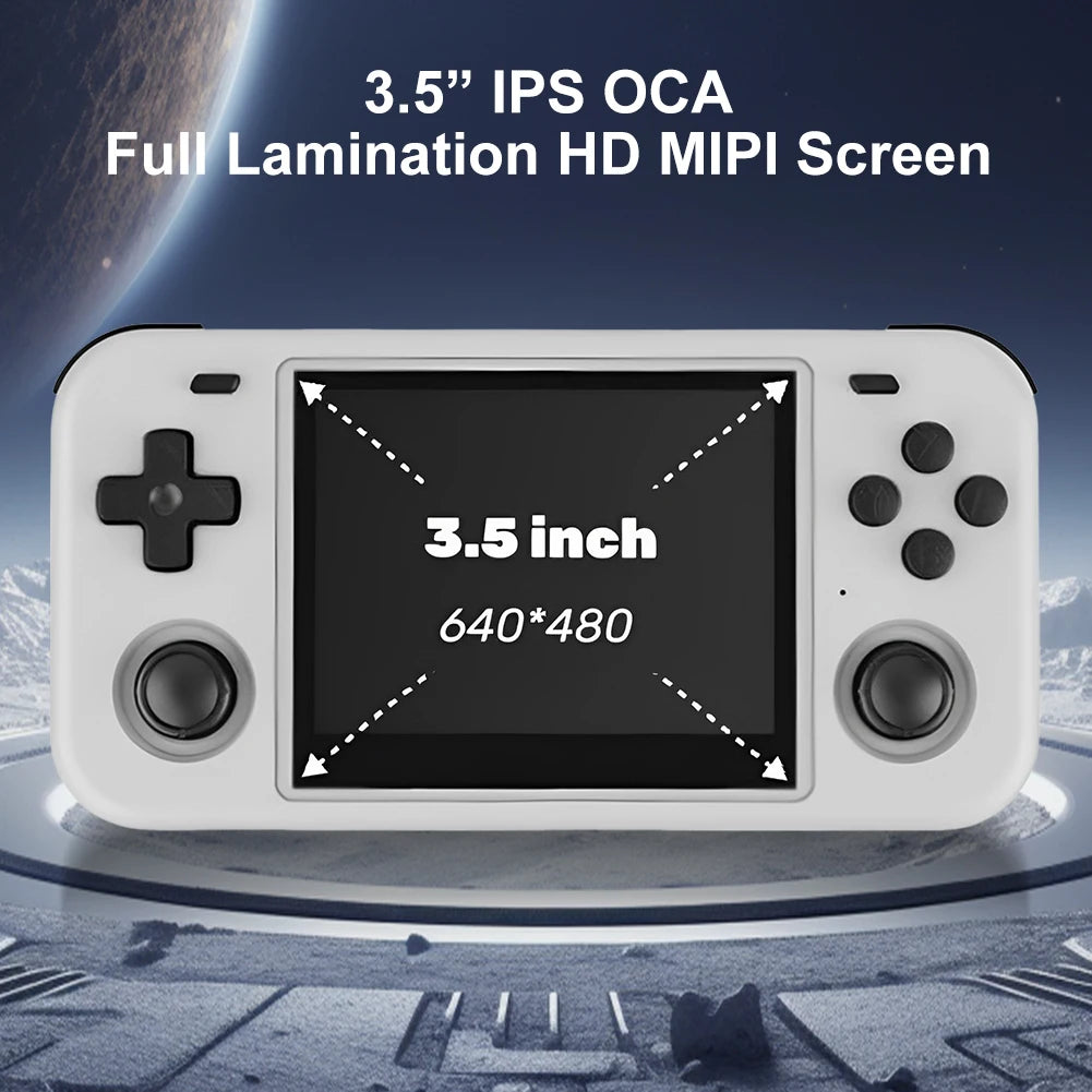 O30S Retro Handheld Game Console Linux System 3.5 Inch IPS Screen Portable Pocket Video Player Open Source for Kids Adults
