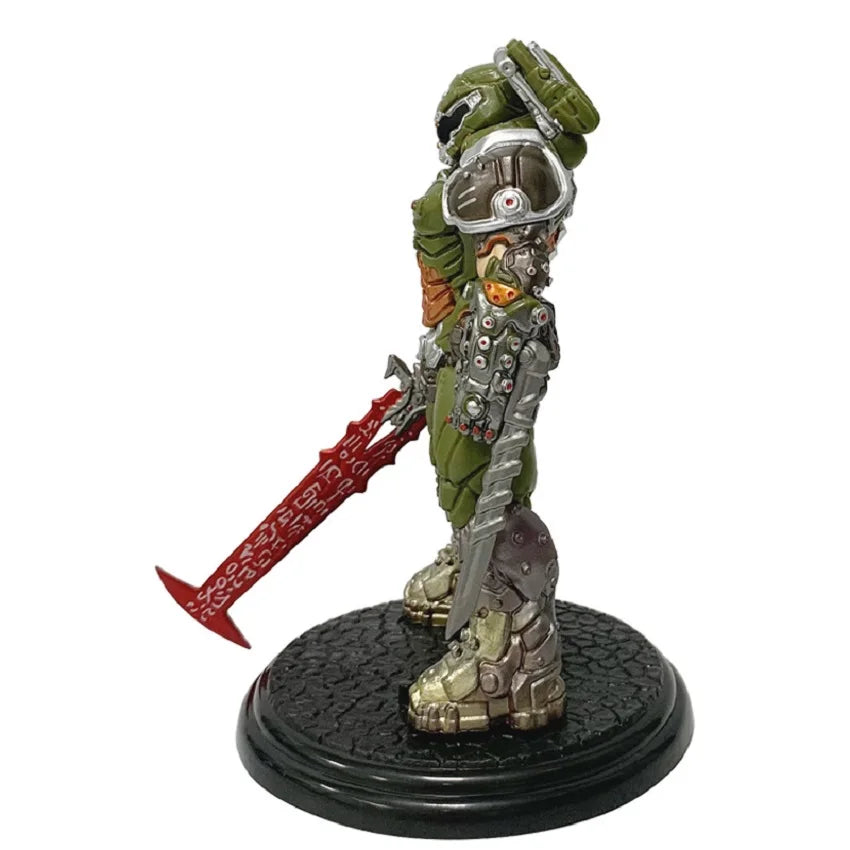 21cm Doom Slayer Eternal Demon Hunter Arkham Standing Posture Collectible Model Desktop Ornament Doll Pvc Toy Gifts