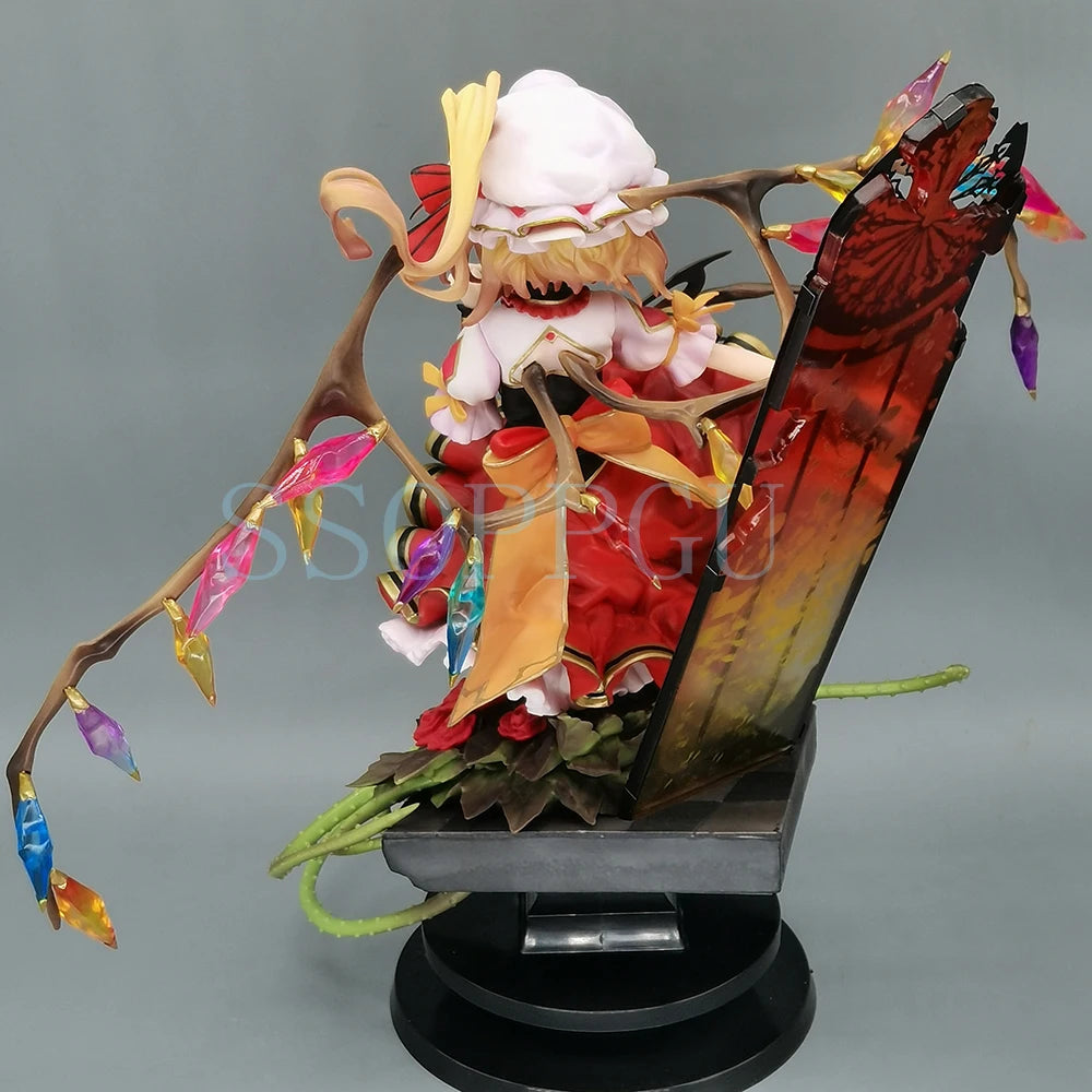 Alter Touhou Project Figur Flandre Scarlet Remilia Scarlet Anime Mädchen PVC Actionfigur Spielzeug Statue Sammlerstück für Erwachsene Modell Puppe
