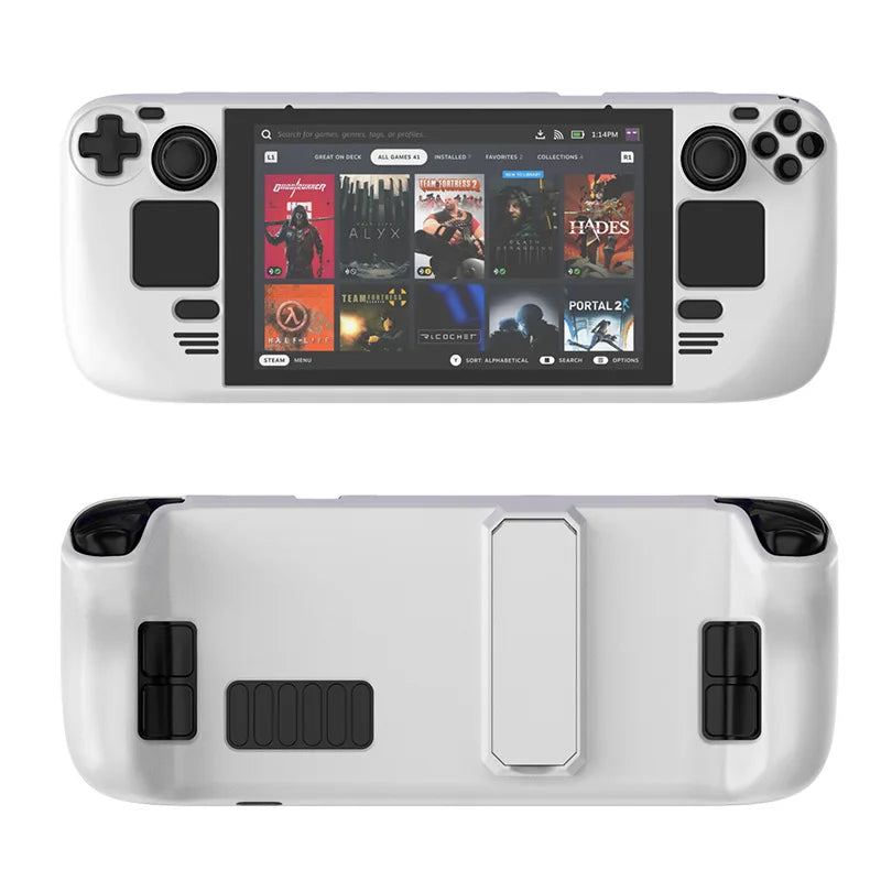 1 PC For Steam Deck Colorful Protective Case For Steam Deck Oled PC Material Protective Case With Stand Game Console Parts
