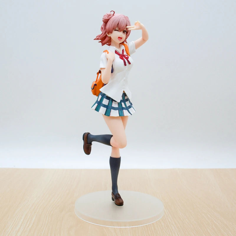 24cm My Teen Romantic Comedy SNAFU Yui Yuigahama Anime Girl Figure Isshiki Iroha/Yukino Yukinoshita Action Figure Model Doll Toy