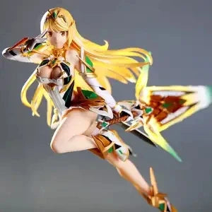 Hot Xenoblade Chronicles 2 Figure Pyra Action Figures Mythra Figurine Pvc Gk Statue Model Doll Collect Decor Toys Birthday Gift