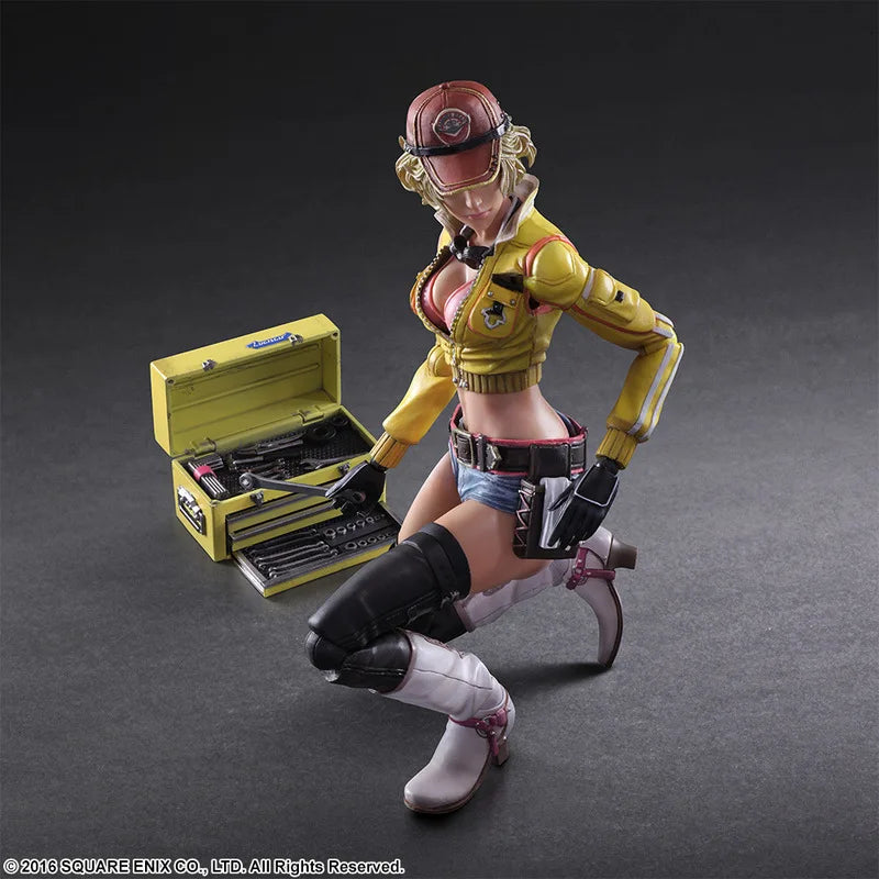 25cm PA Reform Game Final Fantasy Xv Mechanic Cindy Aurum Character Hand-Made Model Anime Beautiful Girl Trend Ornaments Toy Gif