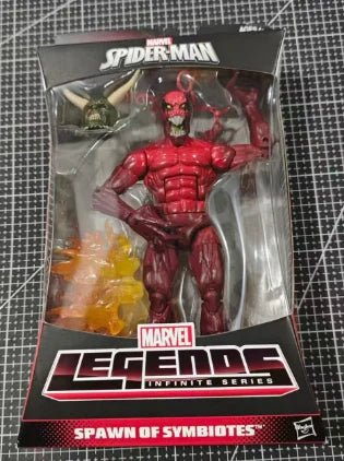 Original Hasbro MARVEL LEGENDS INFINITE SERIES SPIDER-MAN SPAWN OF SYMBIOTES Anime Figure Toy Collection Model