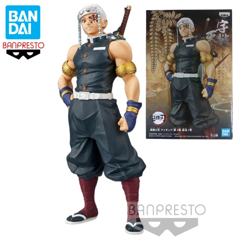 Auf Lager Bandai BANPRESTO Dämon Slayer Uzui Tengen Kizuna No Sou Anime Actionfigur Spielzeug Geschenk Modell Sammlung Hobby