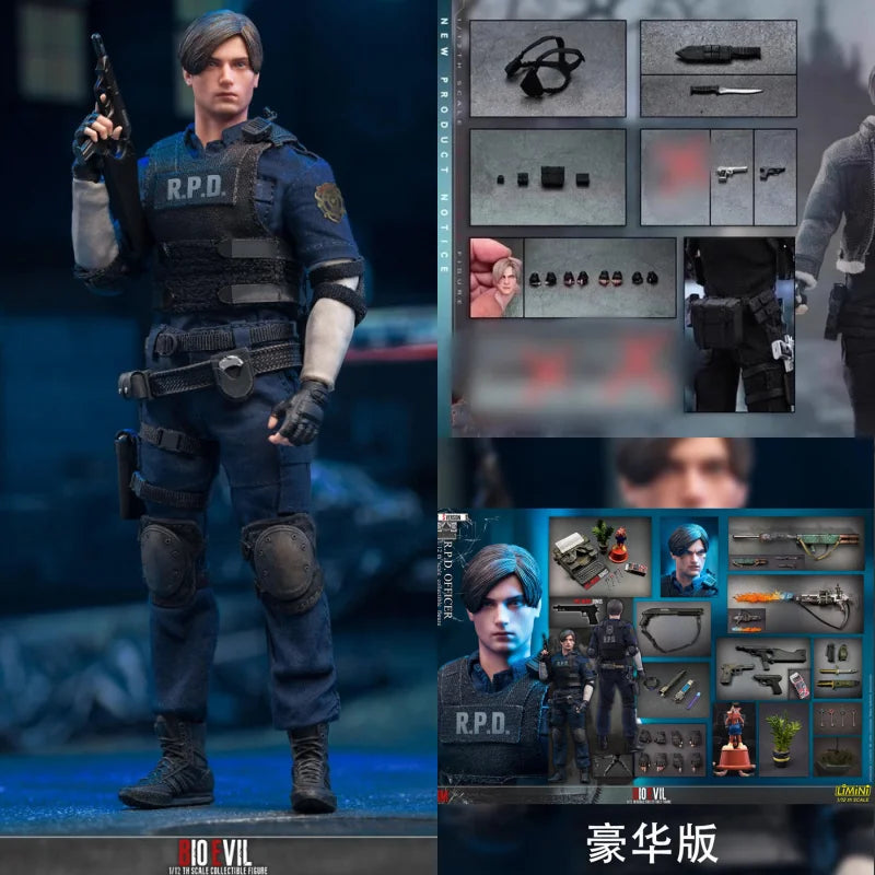 Original Limtoys Leon Rpd Officer 1/12 Scale Articulated Action Figure Collectible Deluxe Version Accessories Set In Stock