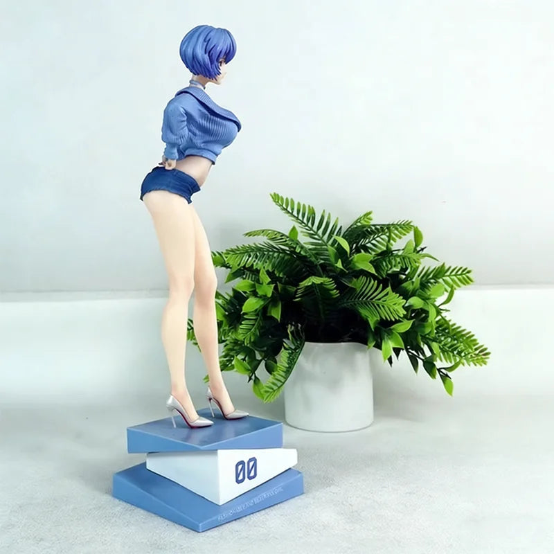 Anime Gk Figure Summer Girlfriend Underclassman Rei Ayanami  Neon Genesis Evangelion - Anime-Style Beautiful Girl - Model Statue