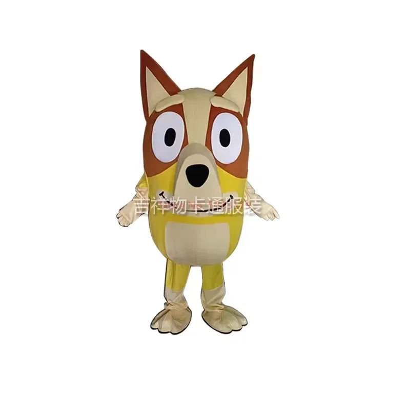 Bluey Bingo Figures Dog Cartoon Doll Costume Adult Walking Cosplay Performance Costume Activity Performance Props Doll Costume
