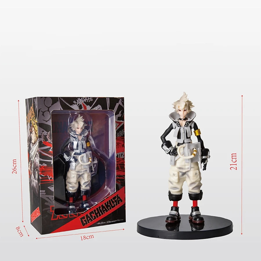 21cm/8.27in GACHIAKUTA Anime Figure GACHI AKUTA Rudo/Riyo Action Figure Enjin/Zanka Figurine PVC Adult Collection Model Doll Toy