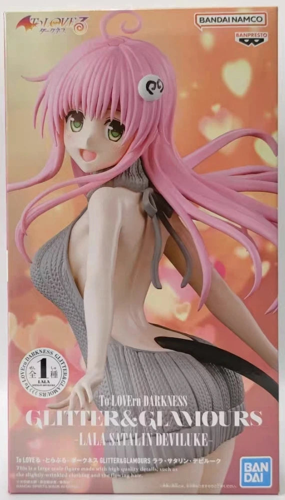 Bandai To Love Ru Darkness Glitter Glamours Momo Belia Deviluke Lala Satalin Deviluke PVC Figure Model Collector Figurine Toys