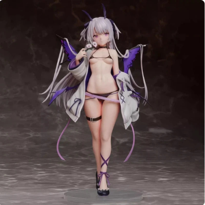 Anime Purple Butterfly Girl Figure Bechuania Figure beautiful Girl Action Figurine Model Statue Doll Collection Decor Adult Gift