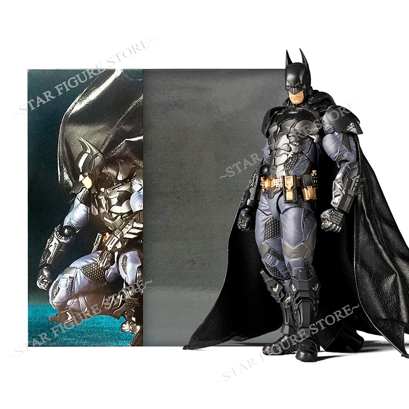 Erstaunliche Yamaguchi Arkham Knight Actionfigur Anime Bewegliches Sammlermodell Revoltech Arkham Asylum Bruce Wayne Figur Spielzeug