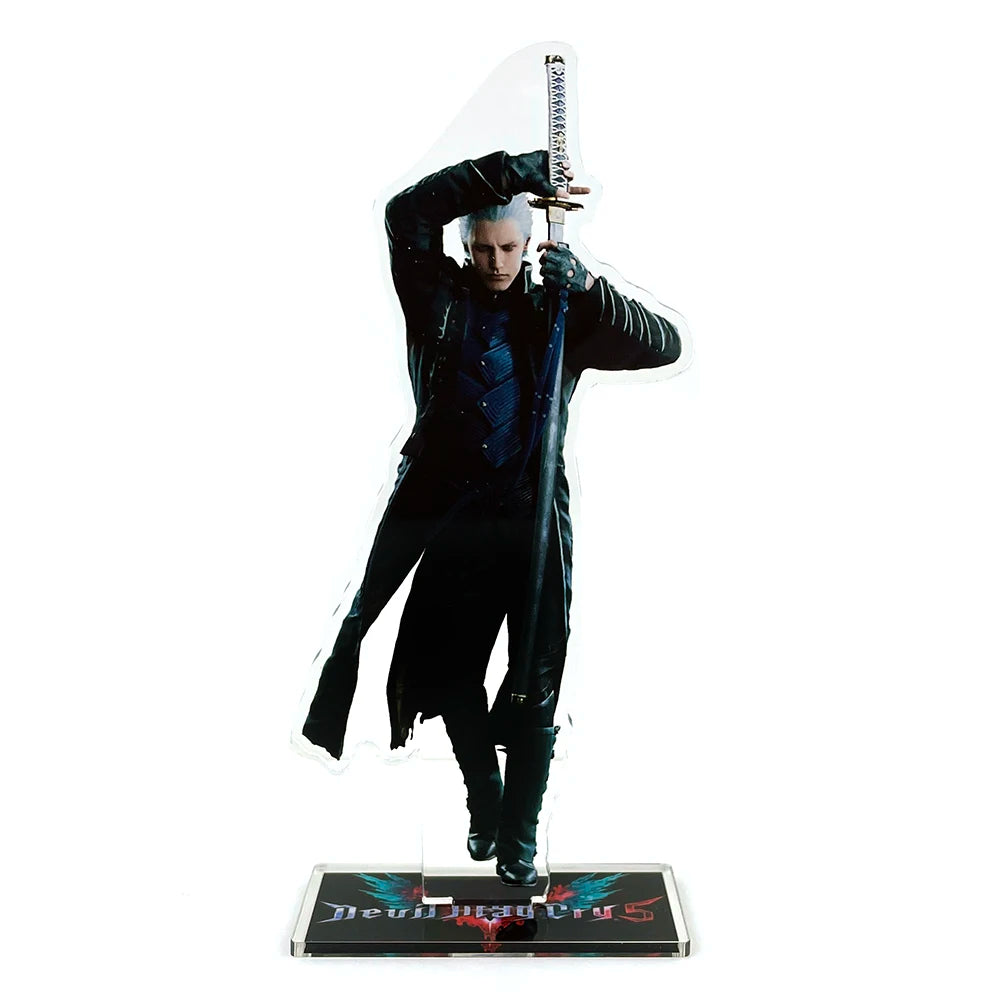 Devil Cry 5 Vergil DMC Acryl-Aufsteller Figur Modell Tellerhalter Tortenaufsatz Anime