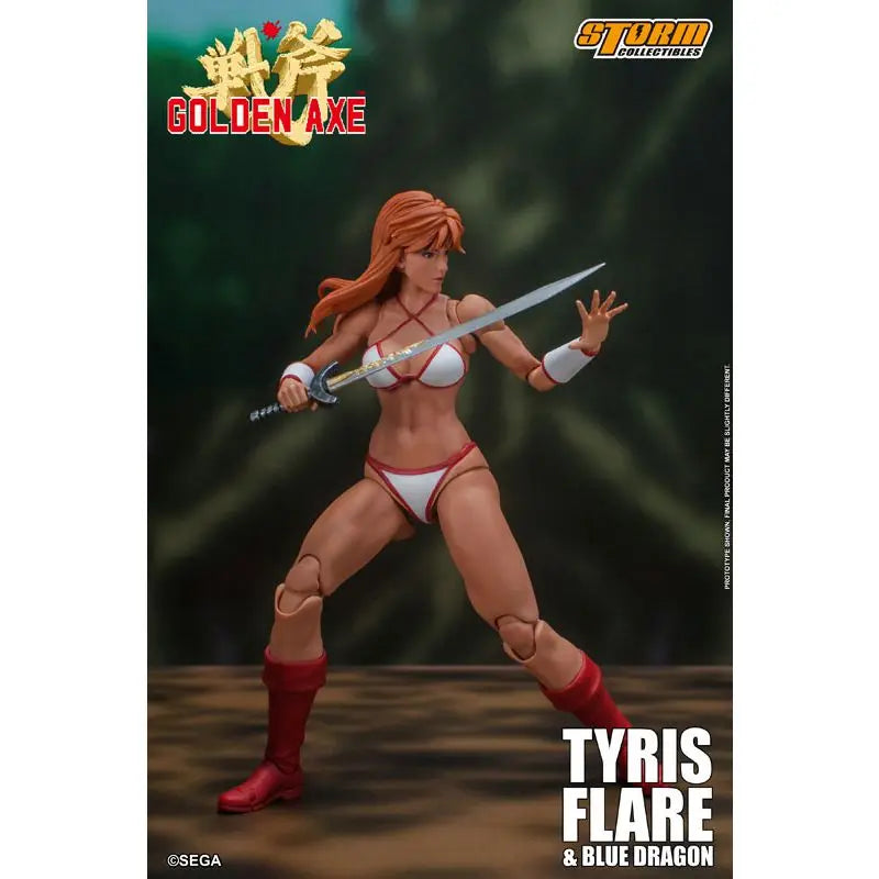 100% Original Storm Toys SGGX05 1/12 Classic Arcade Battle Axe Female Warrior Tyris Flare & Blue Dragon Set Action Figures Model