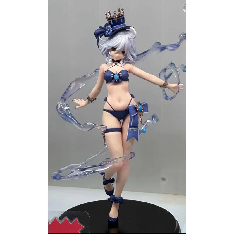 New Anime GK Furina de Fontaine Kawaii Figure Resin DIY Assembly White Model Toys Doll Ornament Gifts