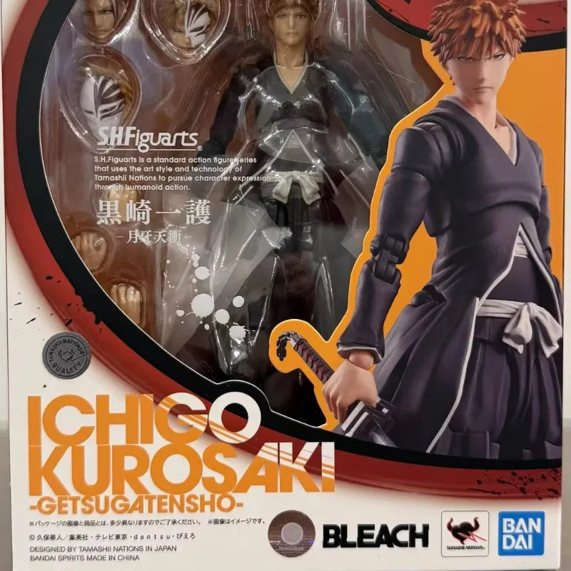 In Stock Bandai S.H.Figuarts Death Kurosaki Ichigo Model Kit Anime Action Fighter Finished Model Gift for Children