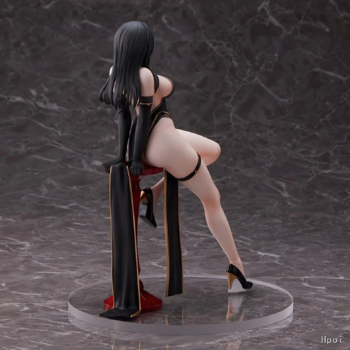 In Stock UnionCreative UC Miss Black Cheongsam Model Beautiful Young Girl Action Anime Figure Model Toys Sexy Desktop Ornaments