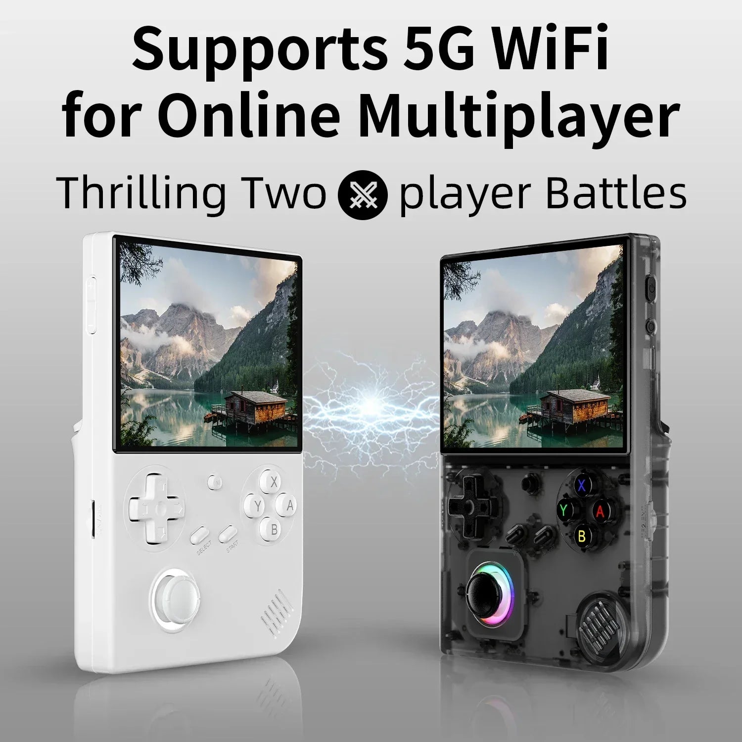 4.0inch IPS Screen Retro Handheld Game Console Linux 5G WIFI Bluetooth 256G