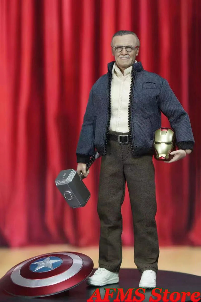 Manipple Studio 1/12 Scale Collectible Figure Captain Grandpa Doll With Weapon Full Set 6Inch Men Soldier Action Figure Body Dol