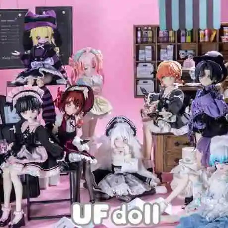 In Stock Ufdoll Blind Box Tea Plus Series 1/5 Bjd Anime Peripheral Figure Articular Mobility Desktop Ornament Collectible Gift